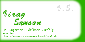 virag samson business card